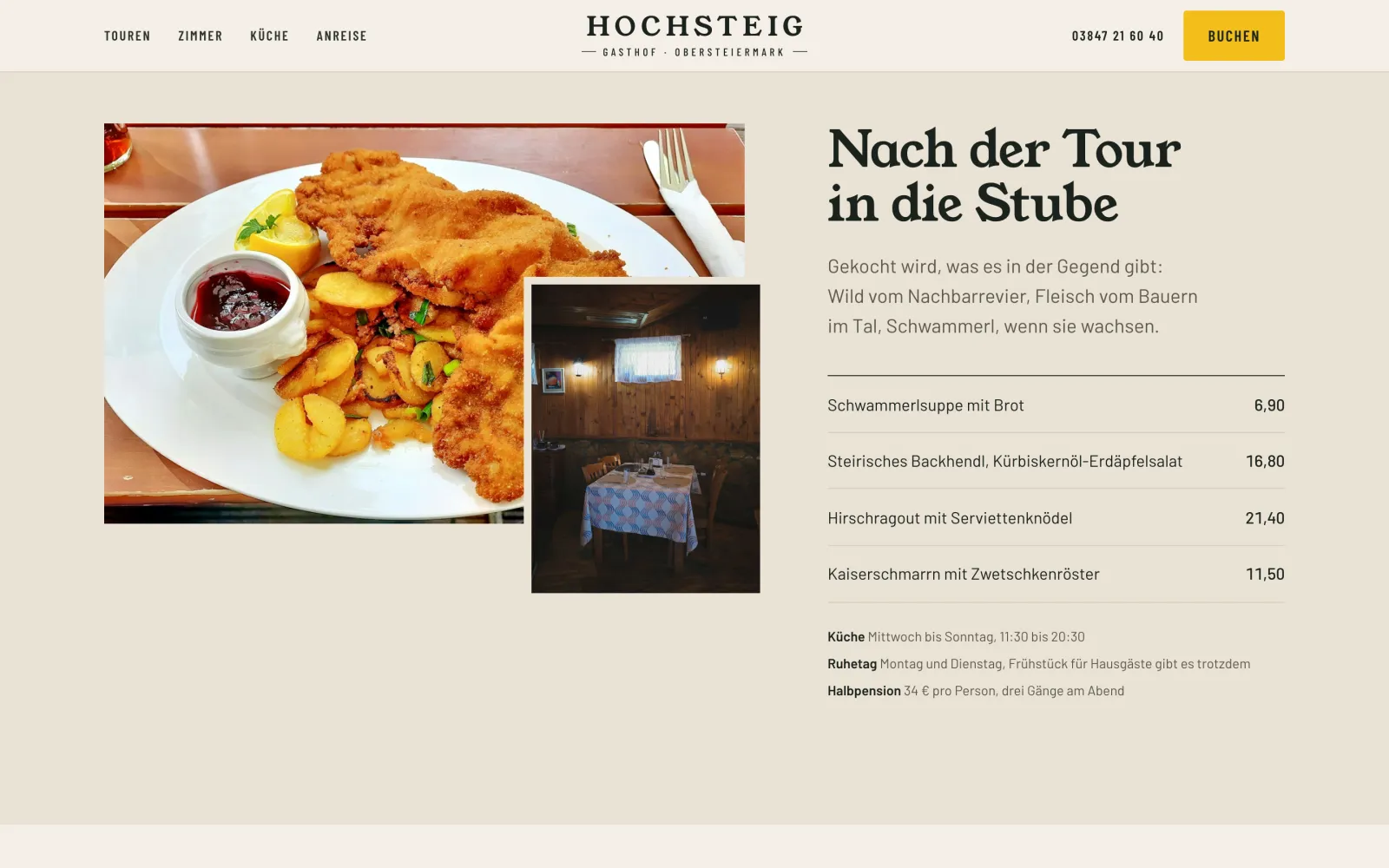 Bereich Küche